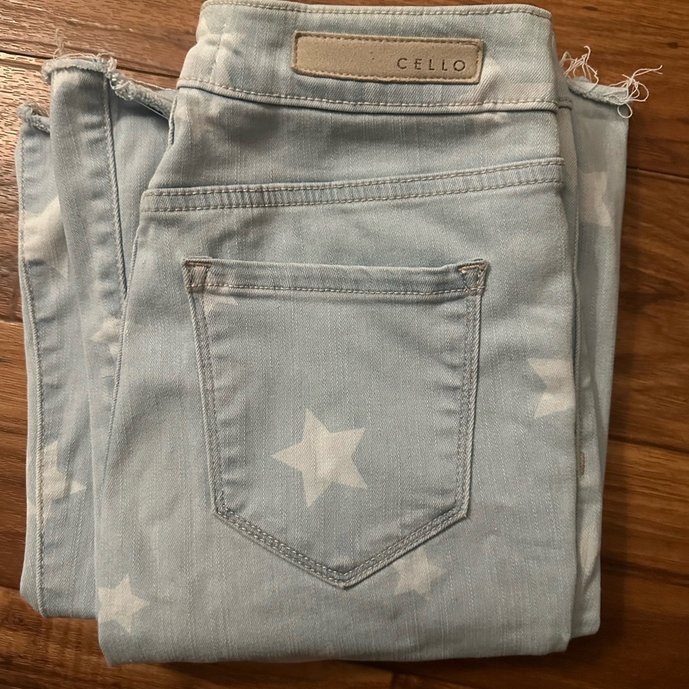CELLO Star Print Flared Pants SIZE 5 - Picture 2 of 3